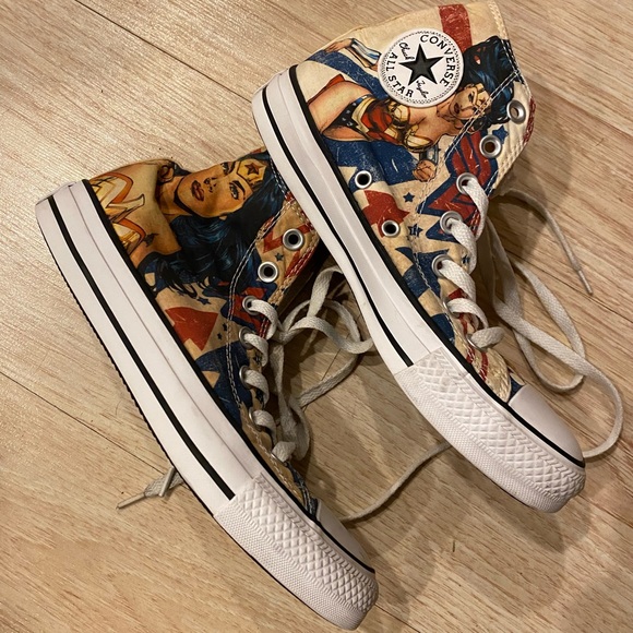 Converse Shoes - Converse Allstar Chuck Taylor unisex high top “Wonder Woman” sneakers